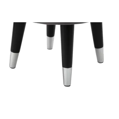 Stołek PARIS szary/srebrny 35x40,5 cm